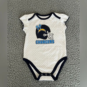 NWOT NFL Los Angeles Chargers Baby Toddler Onesie 18M